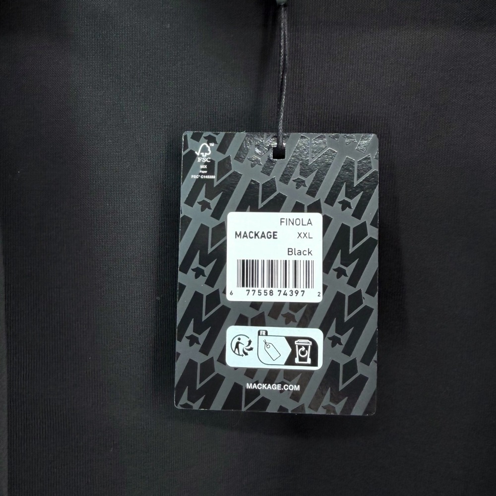 NWT Mackage FINOLA-Z Lightweight Jacket‎ with Balloon Sleeves Black - Size 2XL - Picture 9 of 13